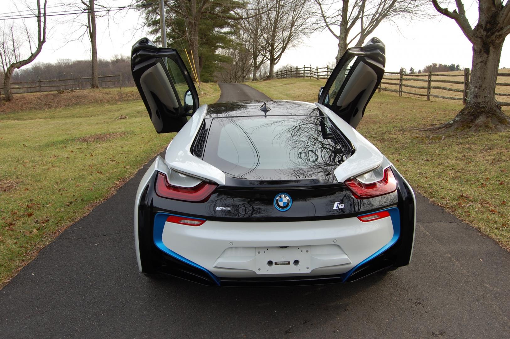 2019 White /Brown Leather BMW i8 (WBY2Z4C50KV) with an 3 cylinder Turbo/ Electric drive engine, Automatic transmission, located at 6528 Lower York Road, New Hope, PA, 18938, (215) 862-9555, 40.358707, -74.977882 - Here we have a beautiful looking and driving 2019 BMW i8 with 7,497 miles. This BMW has a 3 cylinder turbo gas engine with electric motors putting power to all four wheels via an automatic transmission. The interior offers brown leather, keyless entry, cruise control, tilt steering wheel, power wind - Photo#69